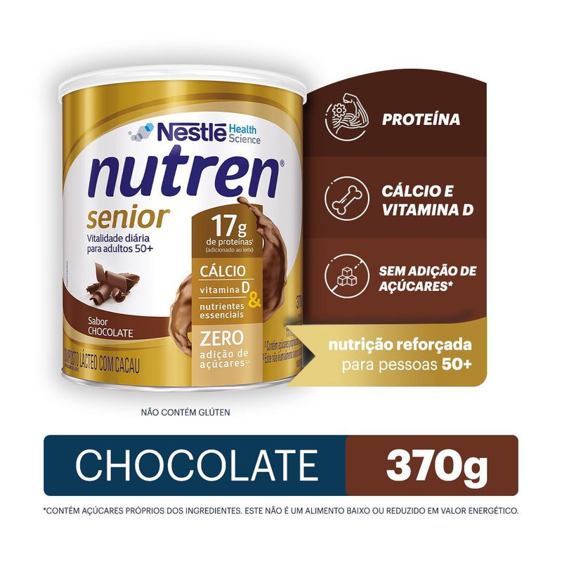Nutren Senior Chocolate – Lata 370g – Nutrimix